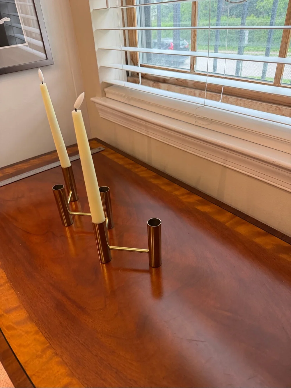 West Elm Brass 5-Arm Candle Holder